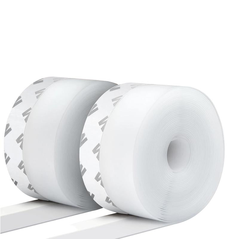 16.4Ft Door Weather Stripping, (1.38In Width) Weather Stripping Door Draft Stopper Adhesive Seal Strip anti Draft Insulation Tape for Doors Windows and Shower Doors