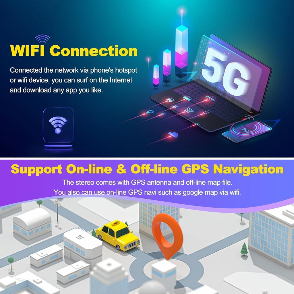 Car Stereo Radio for Honda CRV 2007-2011, Android 12.0 (4G RAM 64G ROM) 9 Inch 5G Wifi CRV Radio Support Carplay/Android Auto,Gps Navigation with Bluetooth,Backup Camera 1080P,SWC/FM Radio